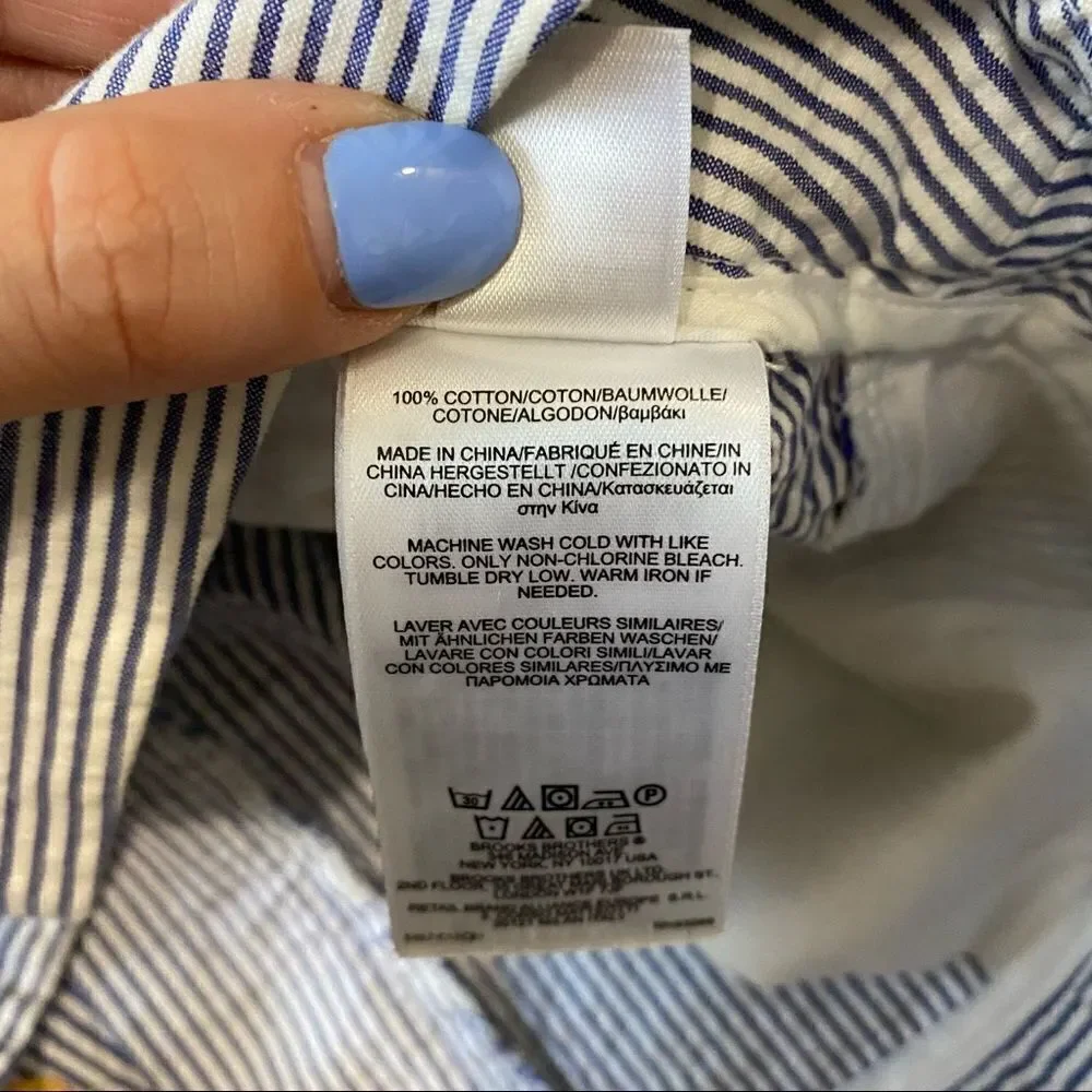 Brooks Brothers Pineapple sear sucker shorts